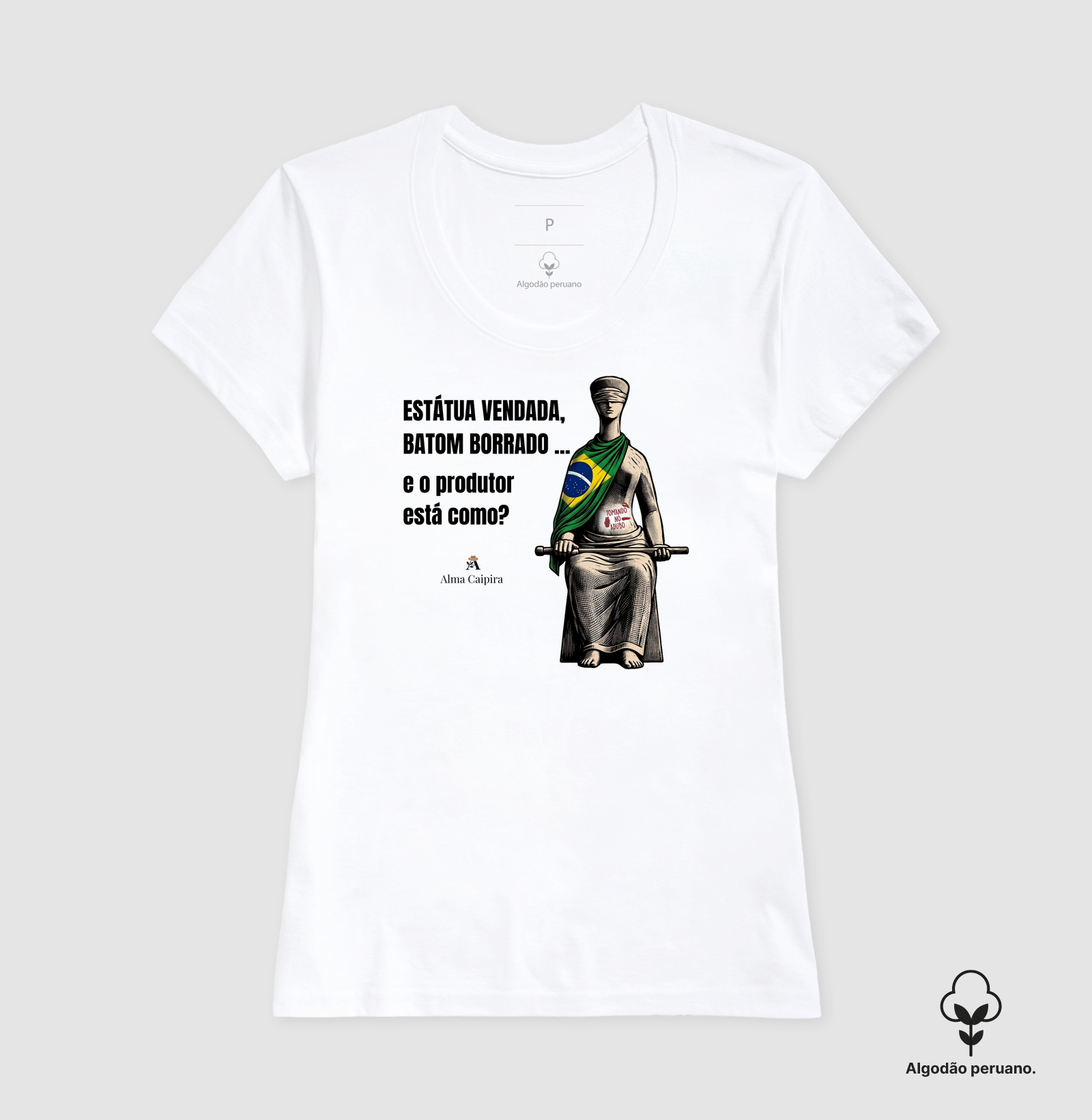 Estátua vendada, batom borrado, e o produtor está como? (tomando no adubo) - Imagem 5
