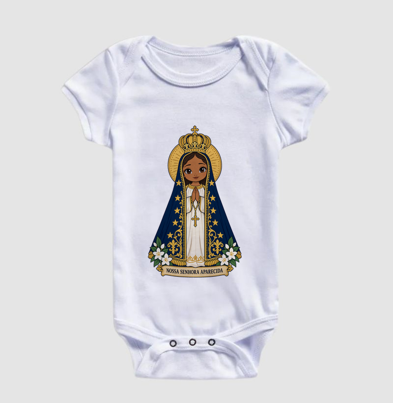 Nossa Senhora Aparecida estilo chibi - Imagem 3