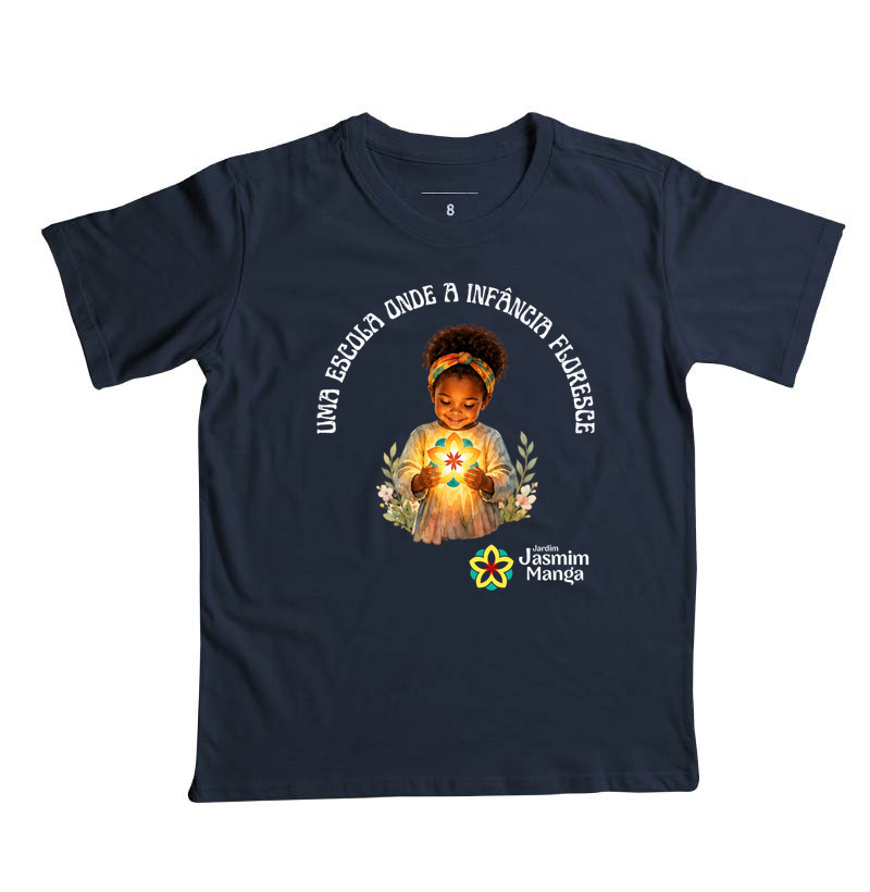 Camiseta Jasmim Manga Infantil - Imagem 6