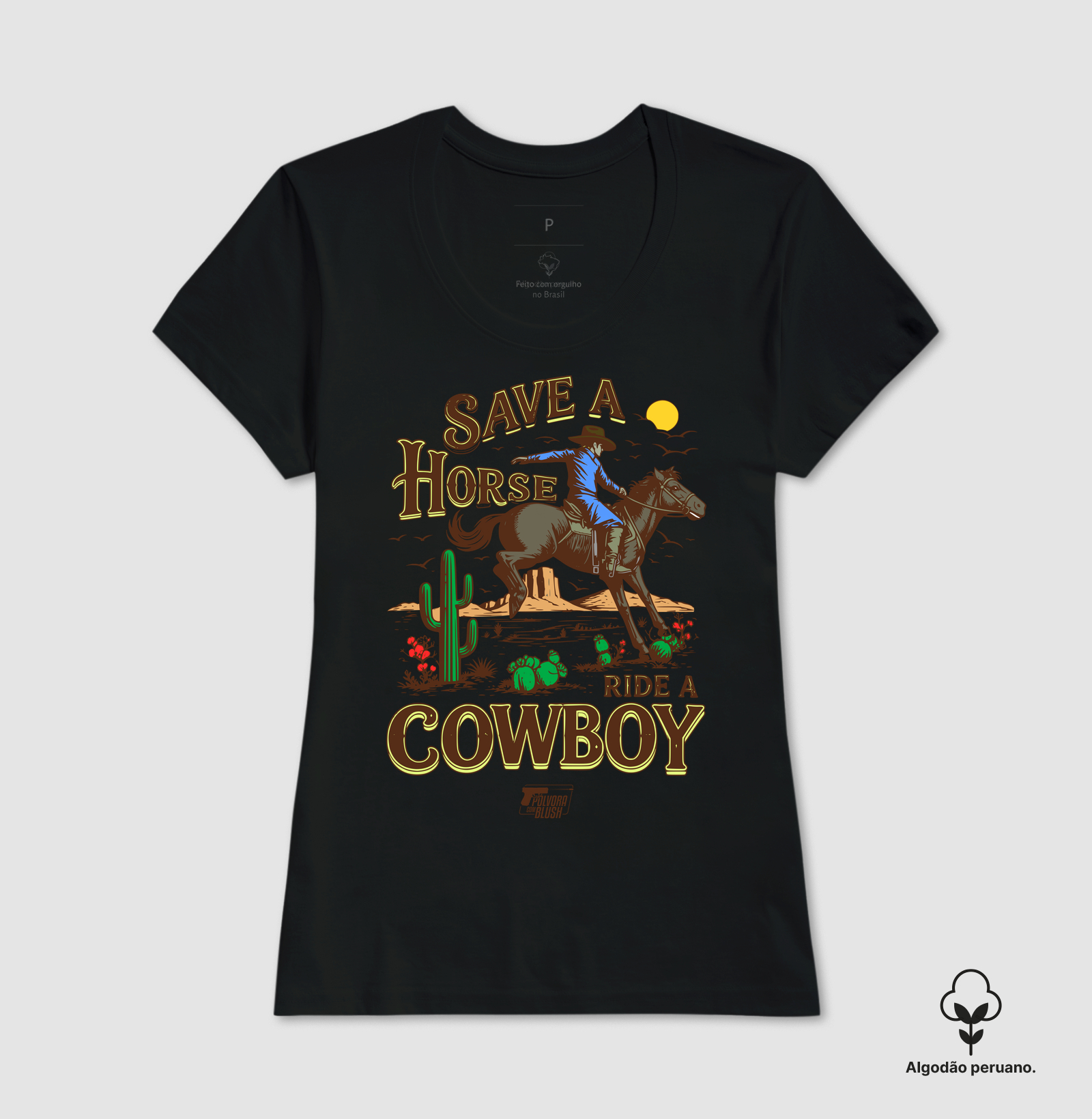 Save a Horse Ride a Cowboy Pólvora com Blush - Imagem 8