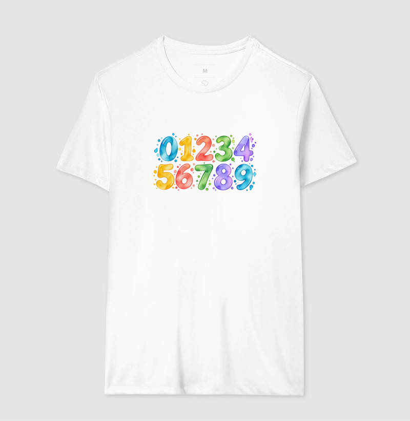 Camiseta Números em Cores - Imagem 7