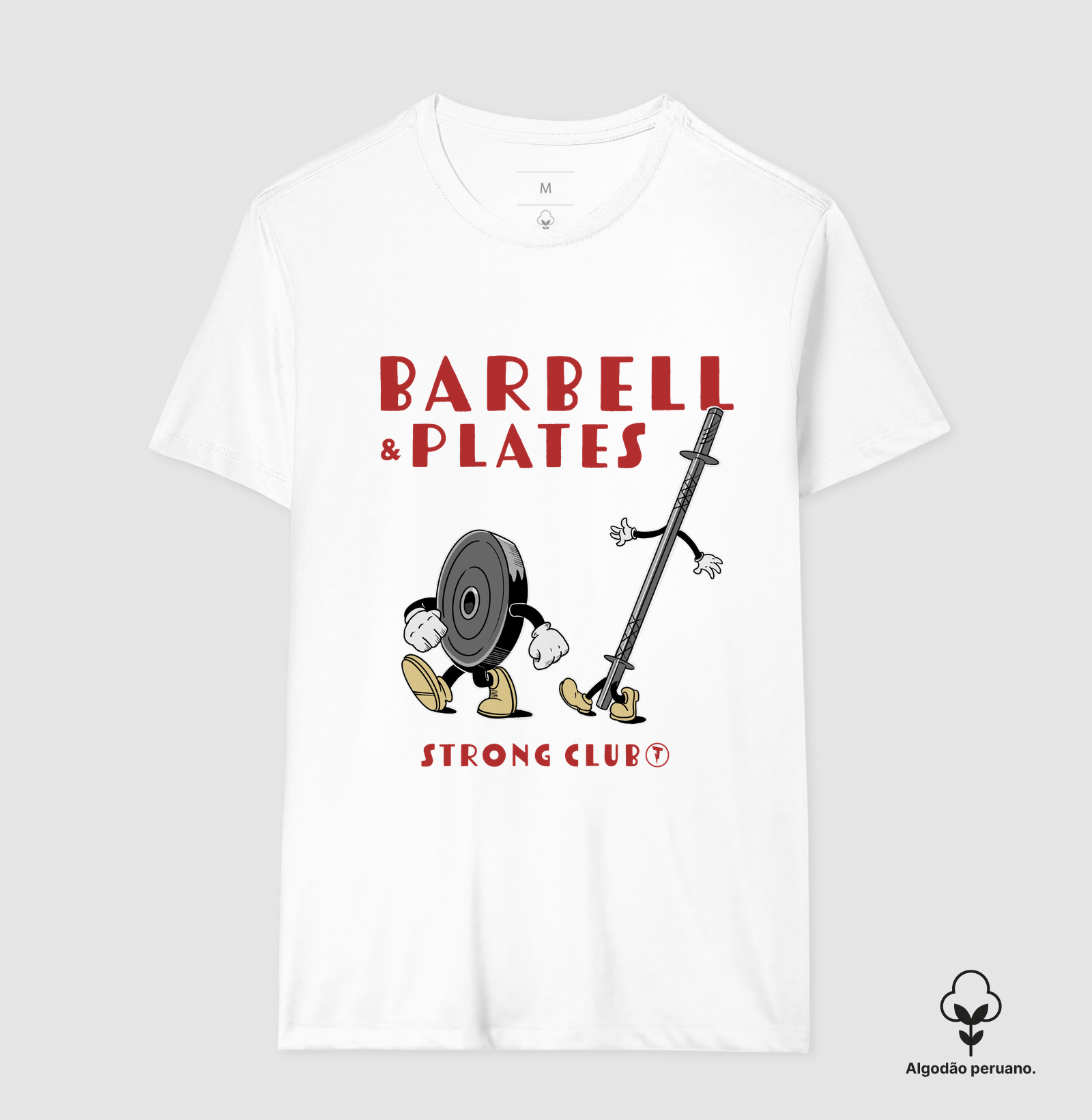 Camiseta Barbell & Plates Strong Club - Imagem 3