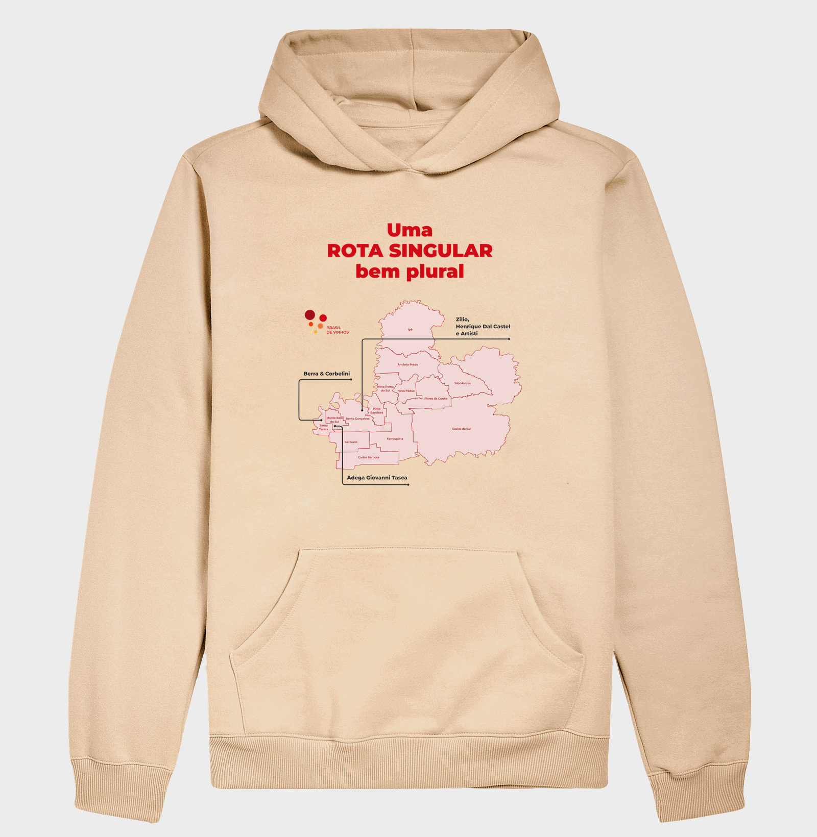 Hoodie Moletom Brasil de Vinhos - Rota Singular - Imagem 5