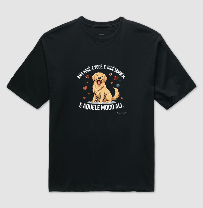 CAMISETA OVERSIZED GOLDEN RETRIEVER AMO - Imagem 2