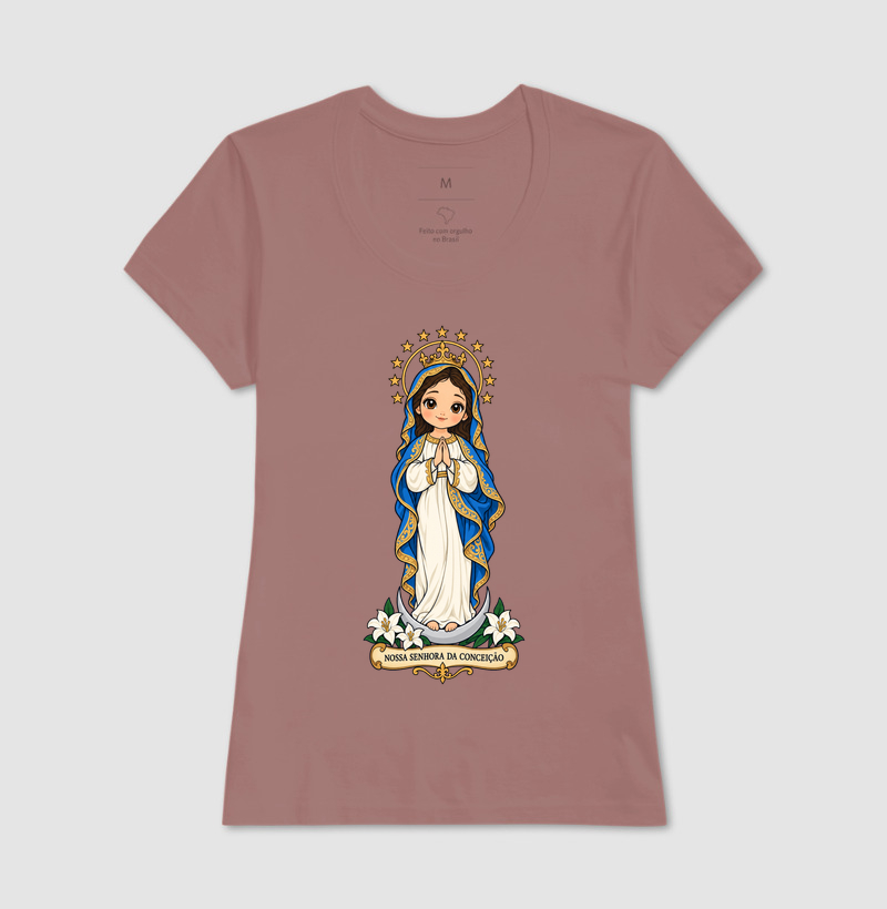 Nossa Senhora da Conceição estilo chibi - Imagem 15