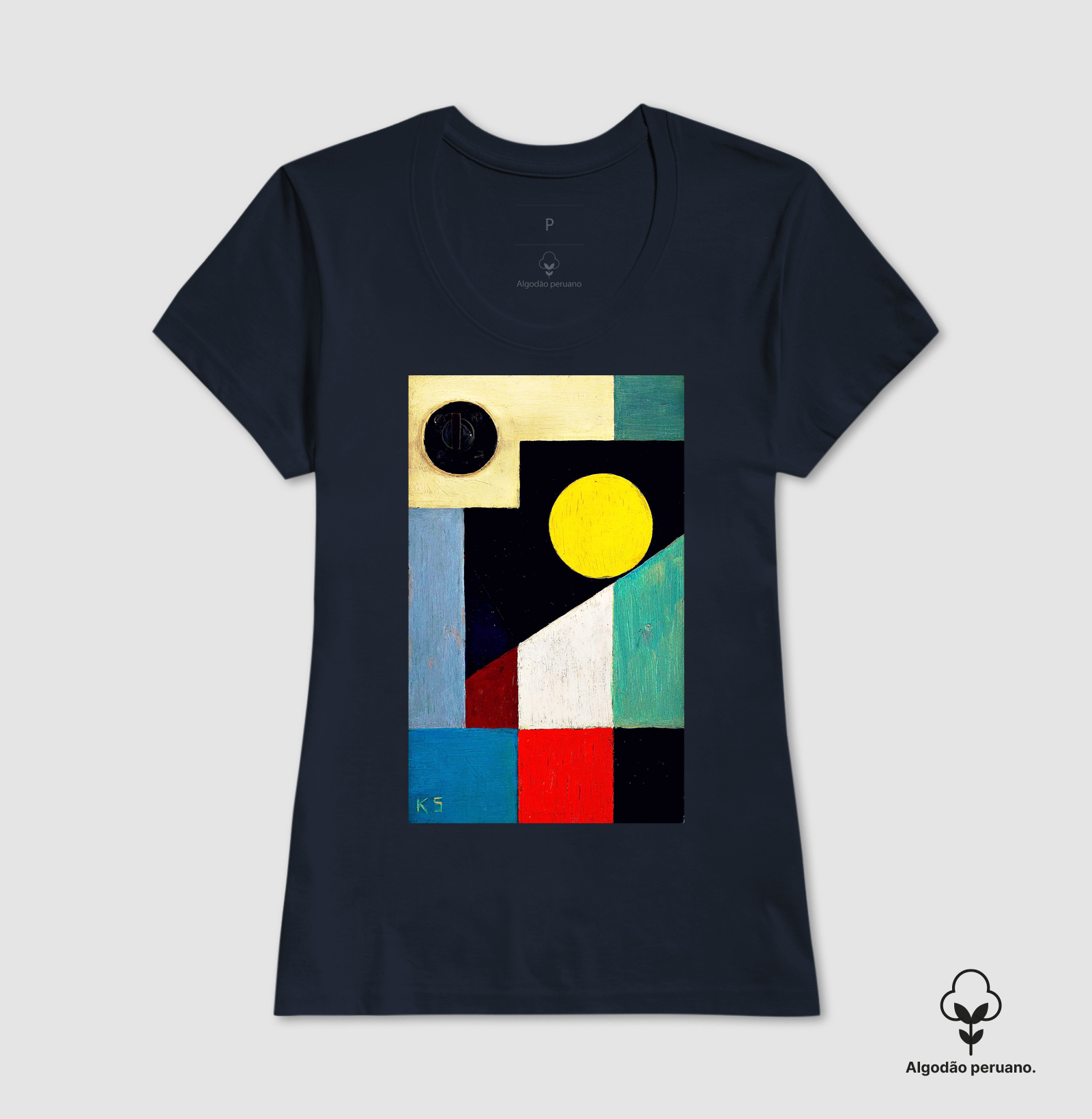 Camiseta Algodão Peruano Tanguis Kurt Schwitters - Imagem 7