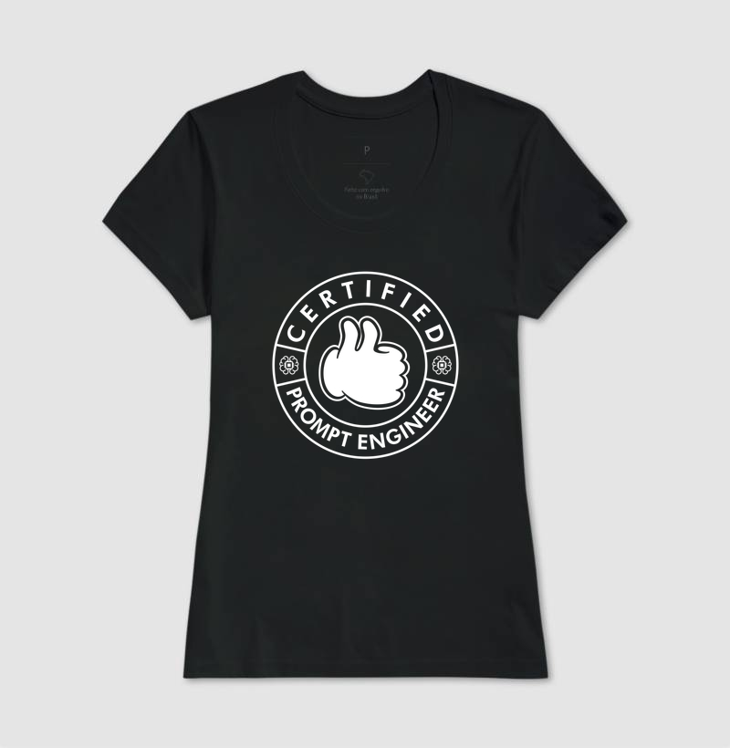 Camiseta Engenheiro de Prompt Certificado - Imagem 3