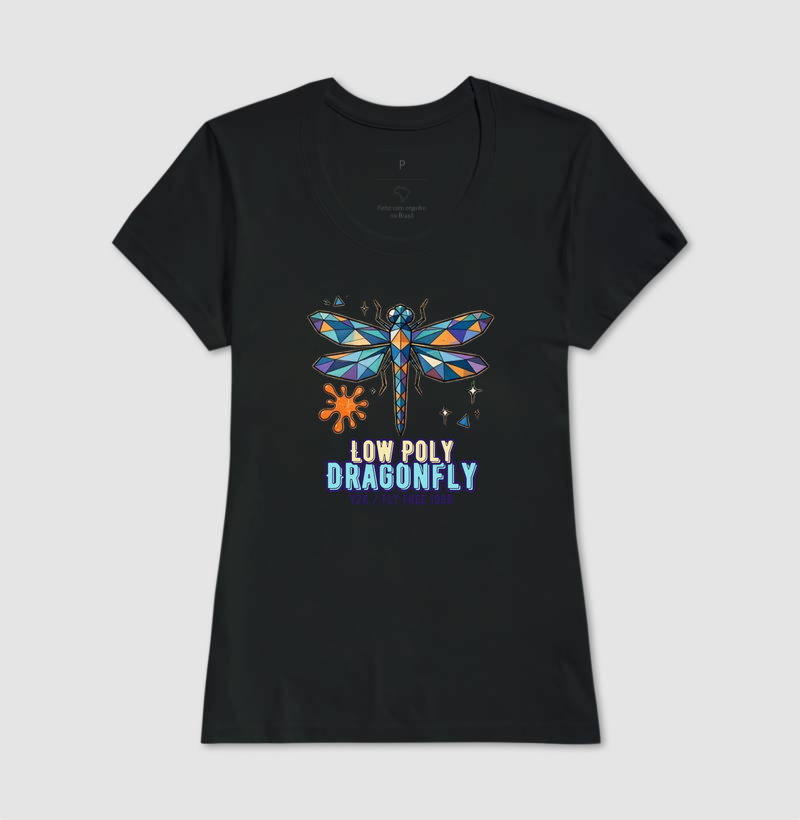 Camiseta Y2K Low Poly Dragonfly - Imagem 3