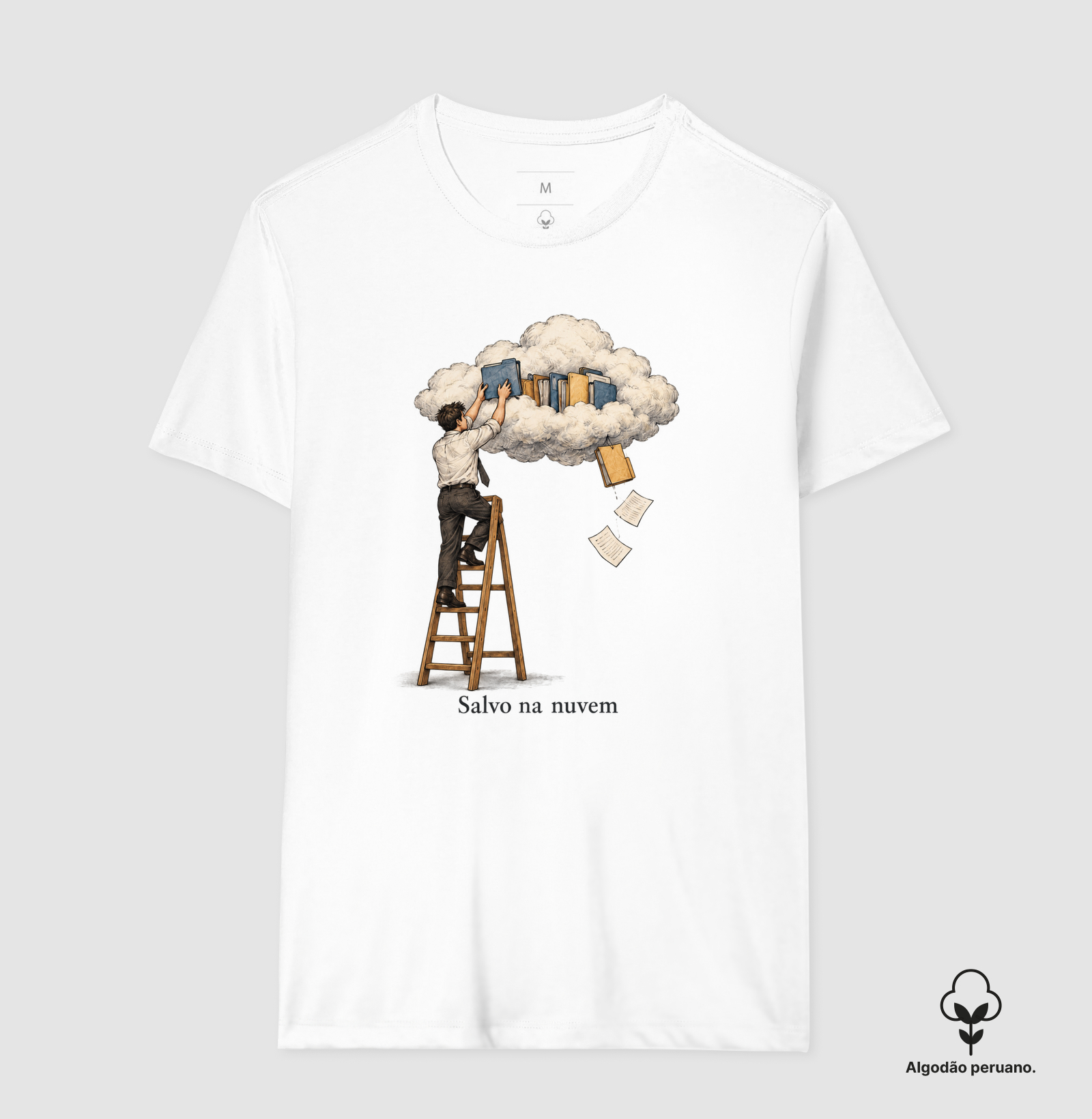 Camiseta salvo na nuvem - Imagem 2