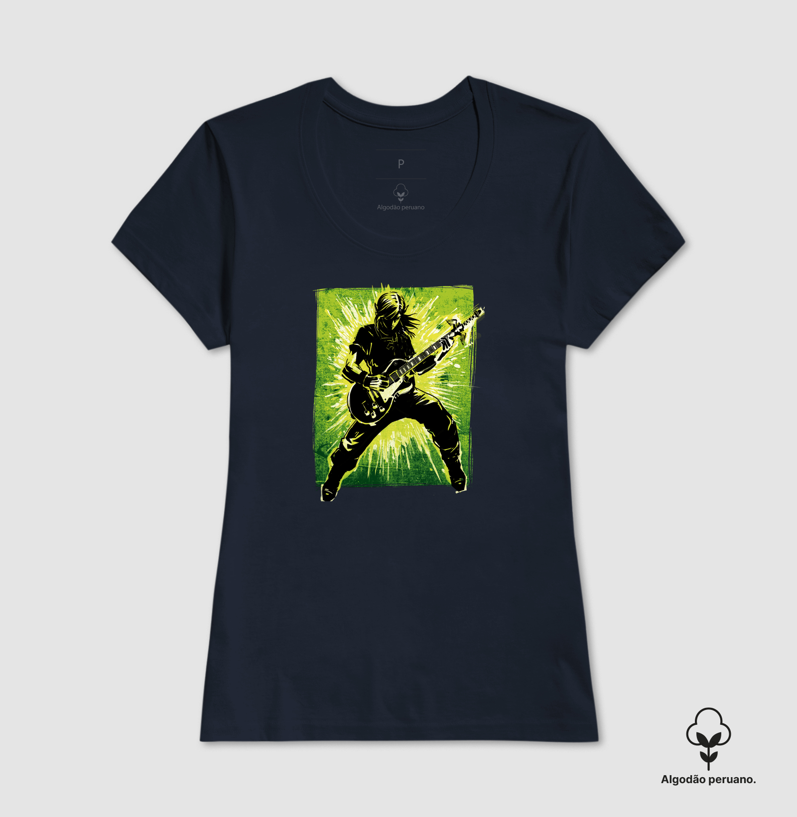 Camiseta Legendary Guitar Hero Algodão Peruano - Imagem 2