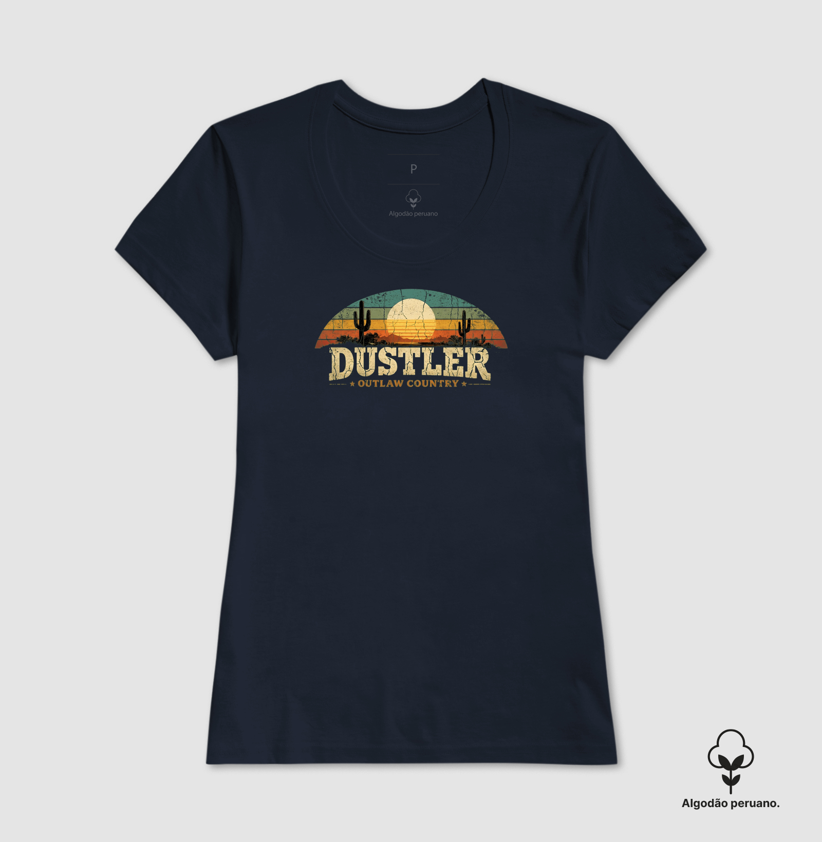 Baby Look Feminina Dustler Outlaw Country Sunset - Imagem 3