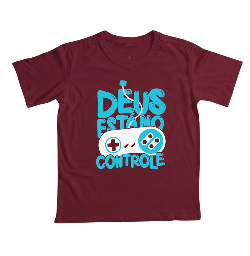 Camiseta Infantil Deus está no Controle Moderno - Imagem 4