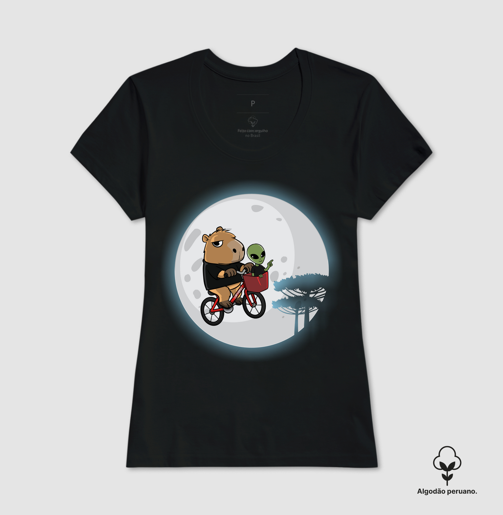 Camiseta Capivara Extraterrestre retro - Imagem 3