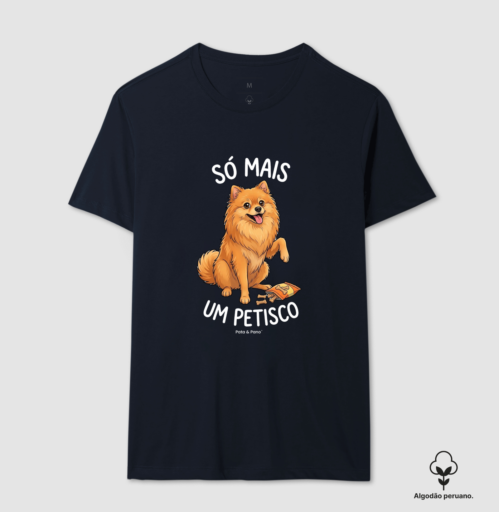 CAMISETA ALGODÃO PERUANO SPITZ ALEMÃO PETISCO - Imagem 7