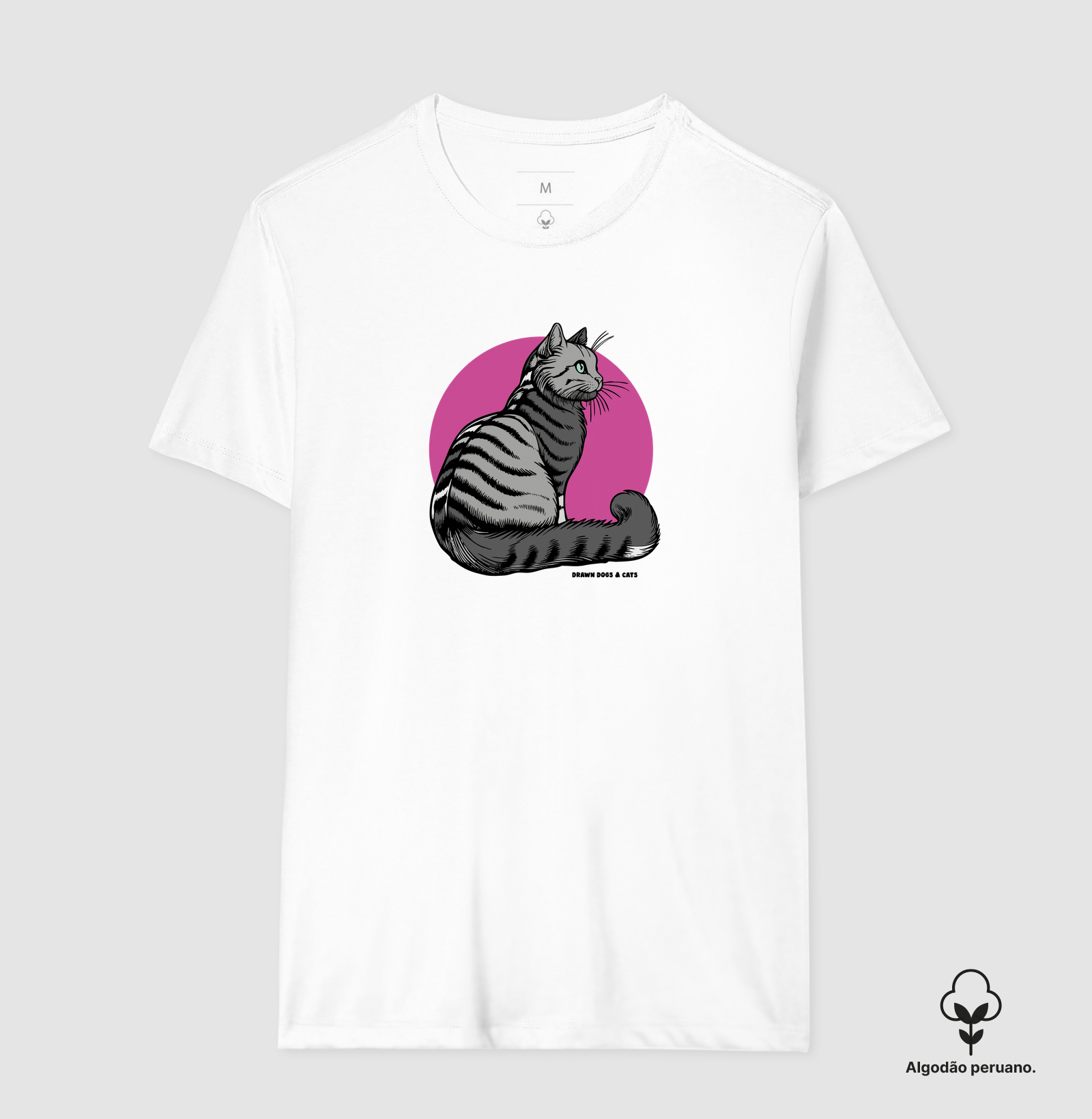 Gato cinza e fundo rosa - Imagem 4