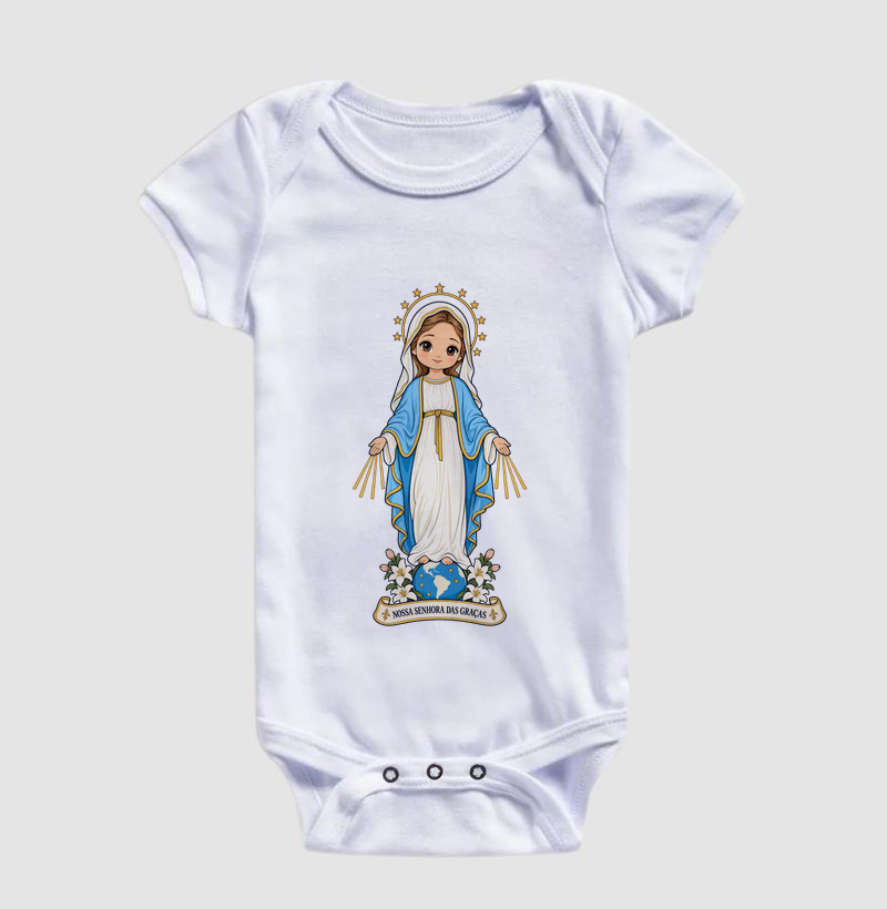 Nossa Senhora das Graças estilo chibi - Imagem 3