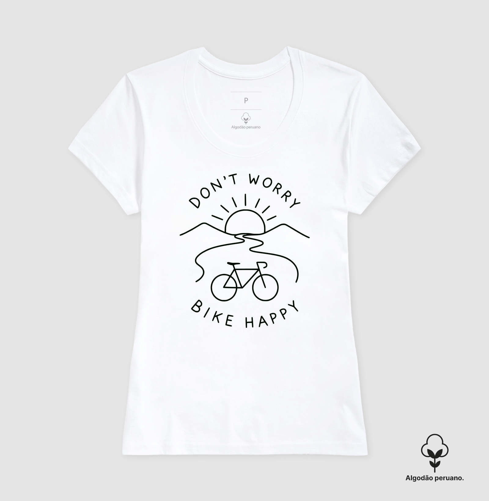 Don't Worry: Estampa Off Black | Algodão Peruano - Imagem 3