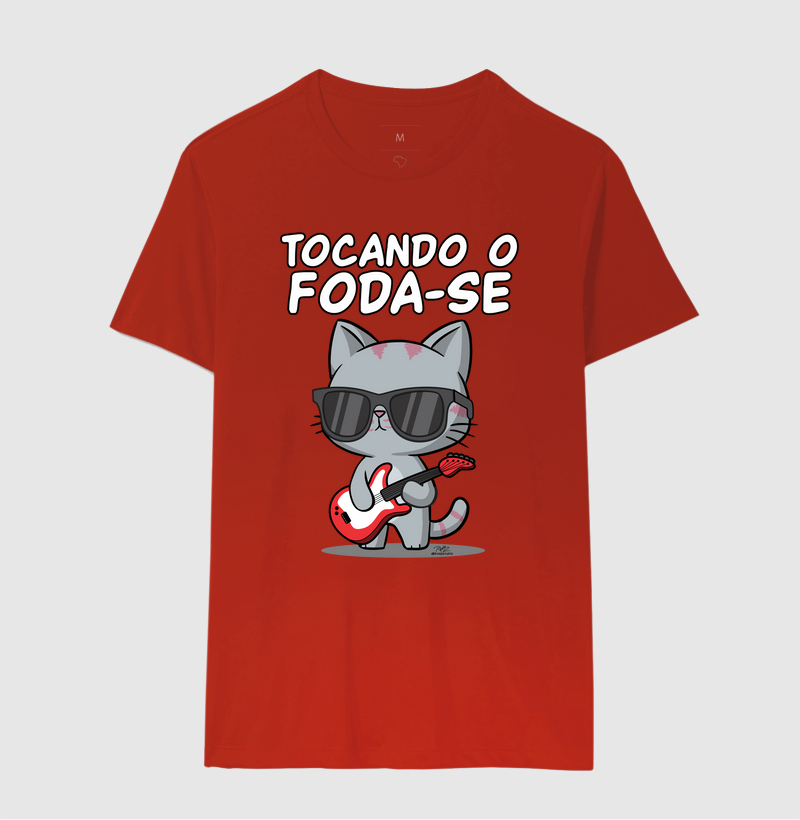 Camiseta Gato Sincero Tocando - Imagem 10