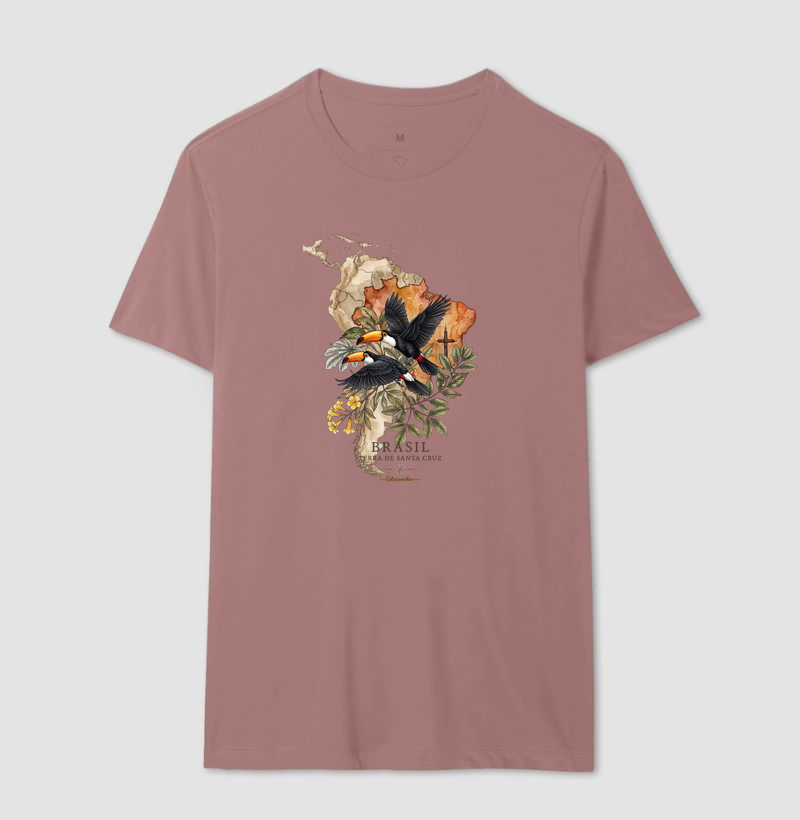 Camiseta Tucanos & Ipê - Brasil Terra de Santa Cruz - Fé, História e Natureza - Imagem 16