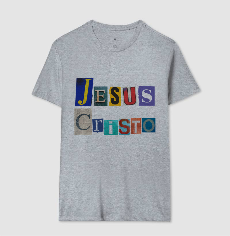 Camiseta Cristã Jesus Cristo Colagem - Imagem 8