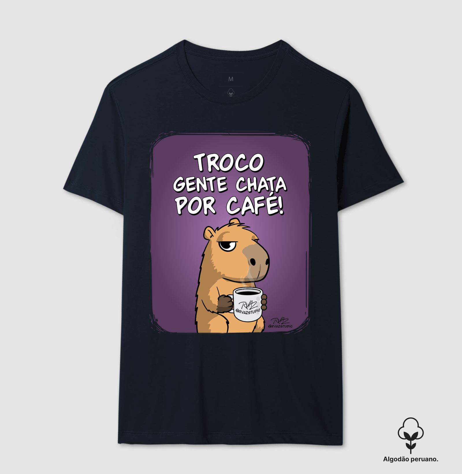 Camiseta Capivara Troco por Café - Imagem 5
