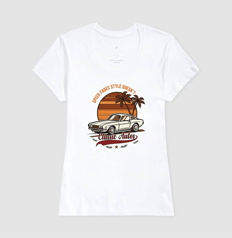 Classic Autos Speed Fades Style Doesn't - Muscle Car Retro Sunset - Imagem 5