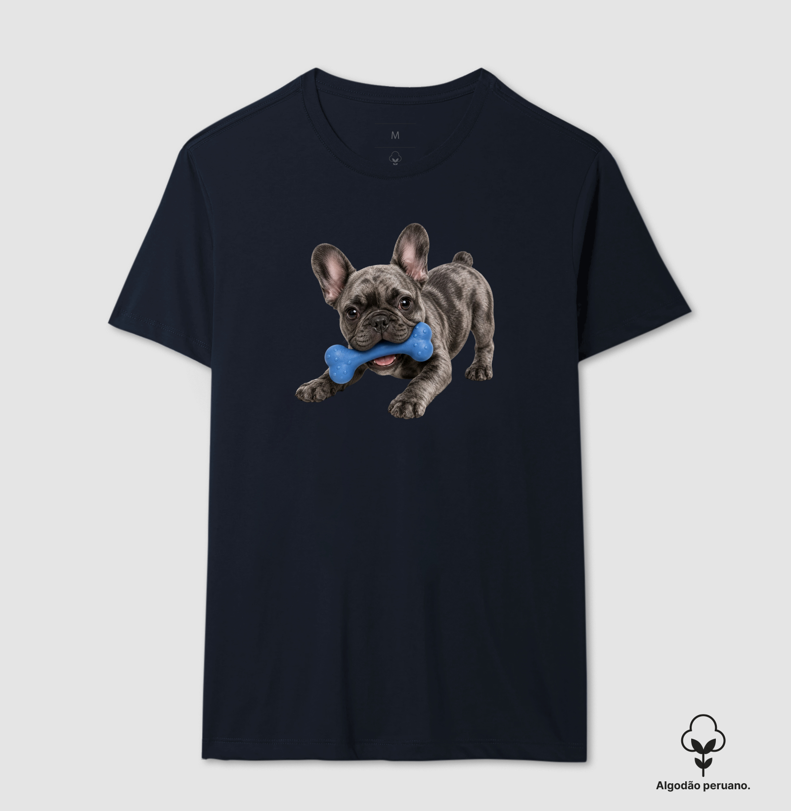 Bulldog (Buldogue) Francês Cinza - Desenho Animado - Imagem 3