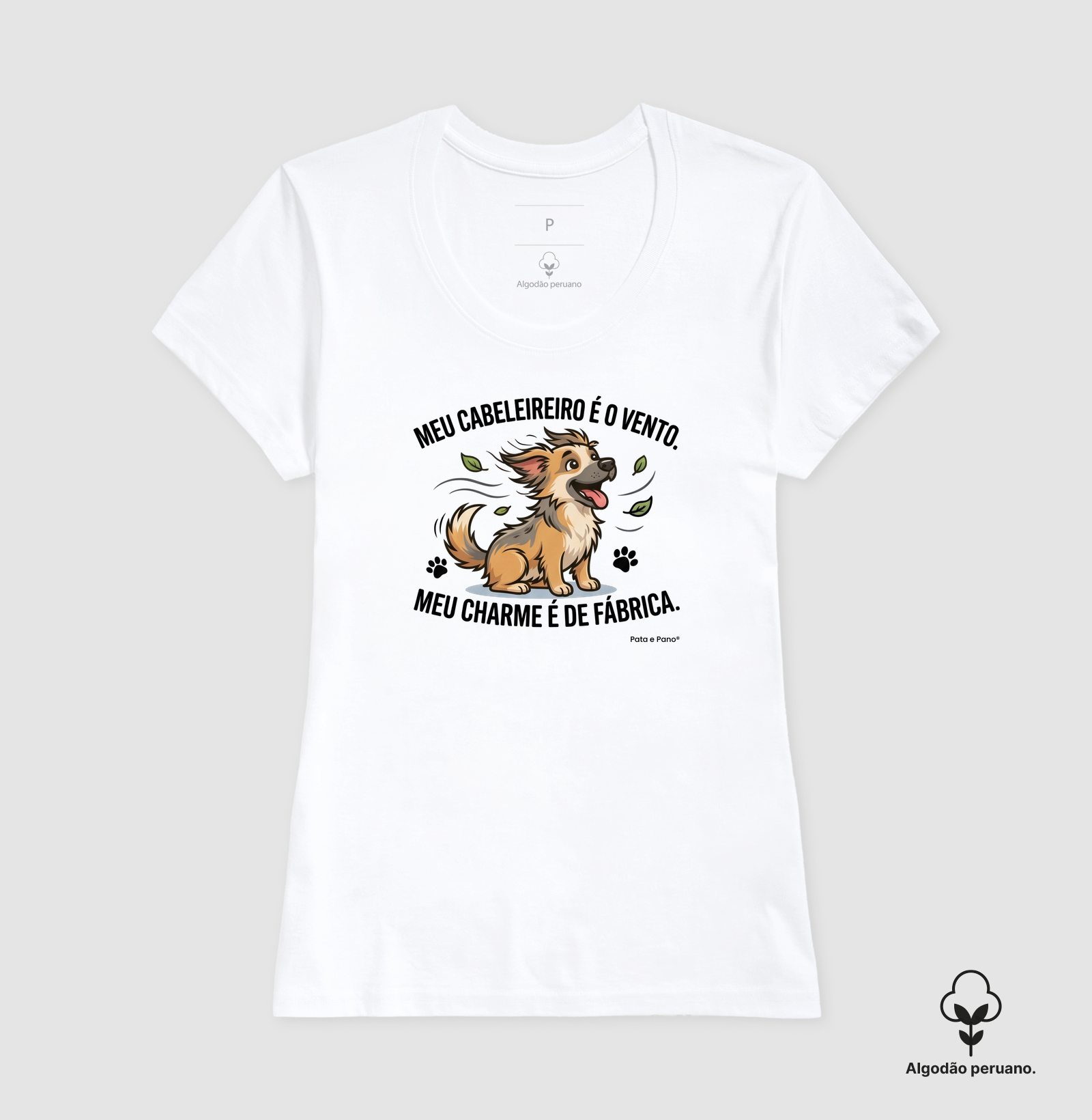 CAMISETA ALGODÃO PERUANO VIRA-LATA FIAPO DE MANGA CABELOS - Imagem 5