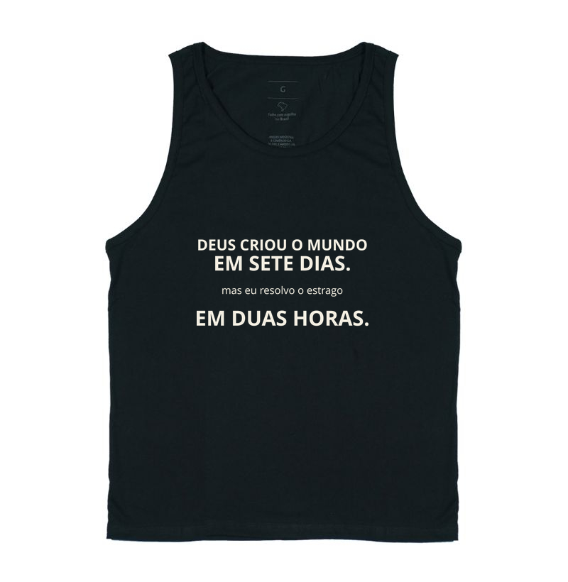 Deus criou o mundo em 2 horas offwhite - Imagem 2