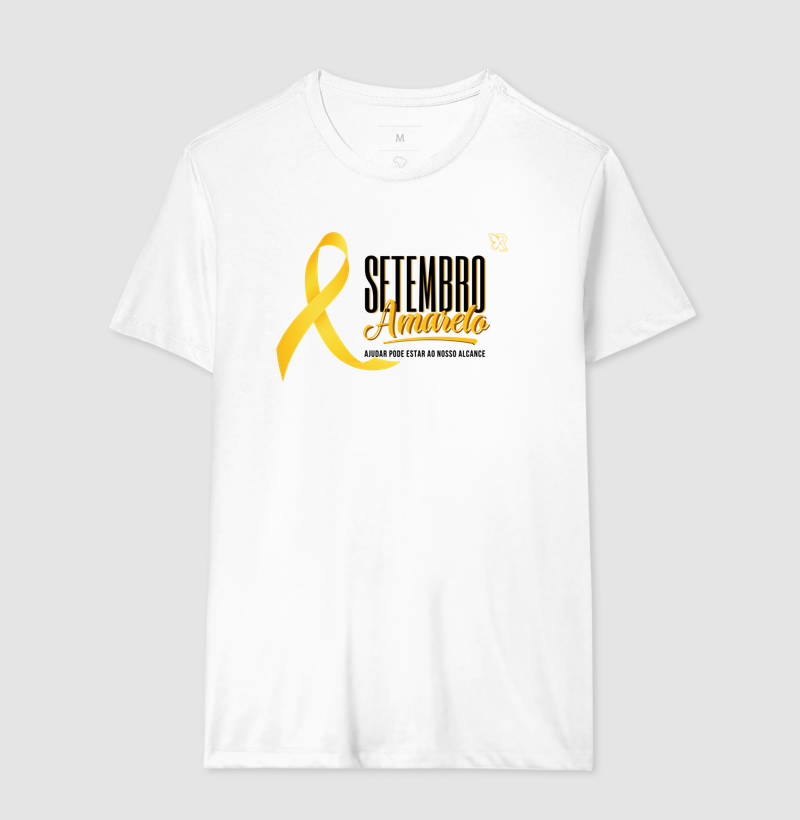 Camiseta Setembro Amarelo - Ajudar pode estar ao nosso alcance - Imagem 3
