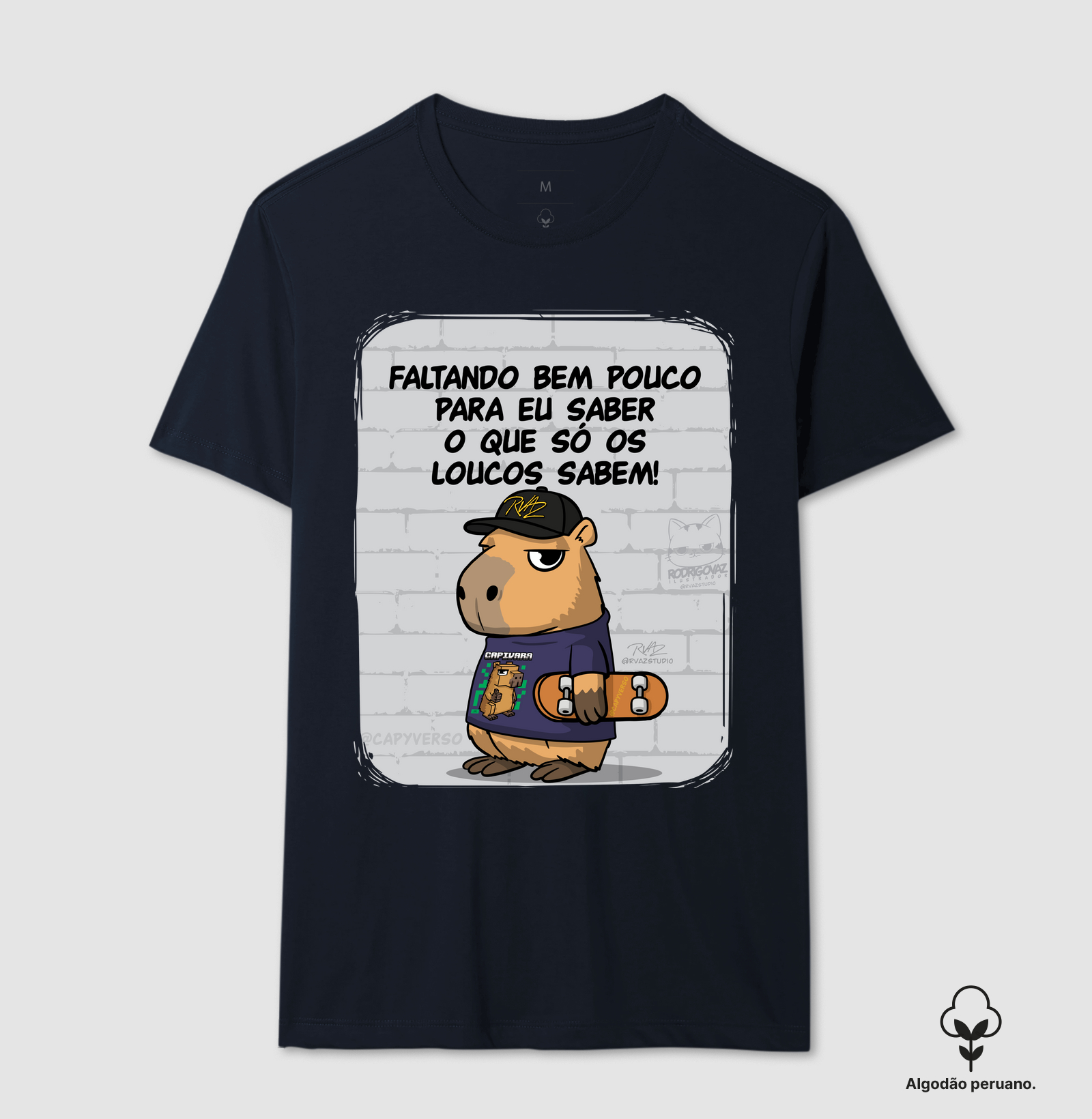 Camiseta Capivara só os loucos - Imagem 4