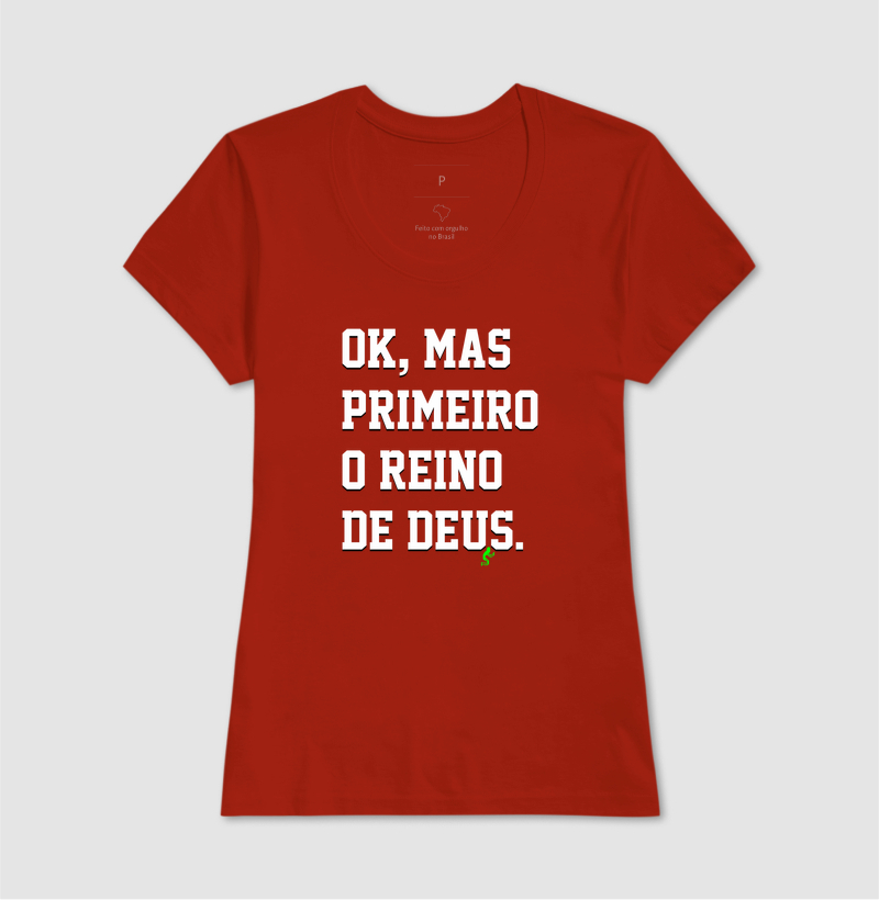 Camiseta Cristã Primeiro o Reino de Deus - Imagem 11