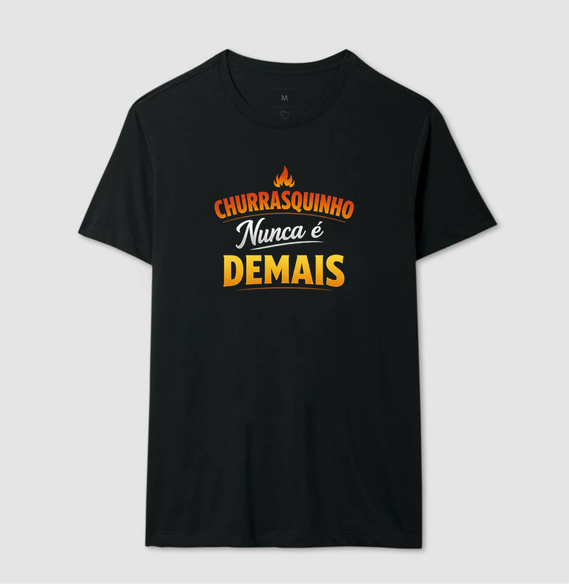 camiseta churrasquinho nunca é demais - Imagem 2