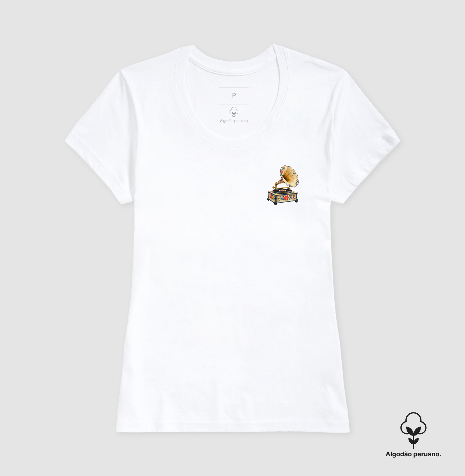 GRAMOFONE FLORAL VINTAGE - Imagem 4