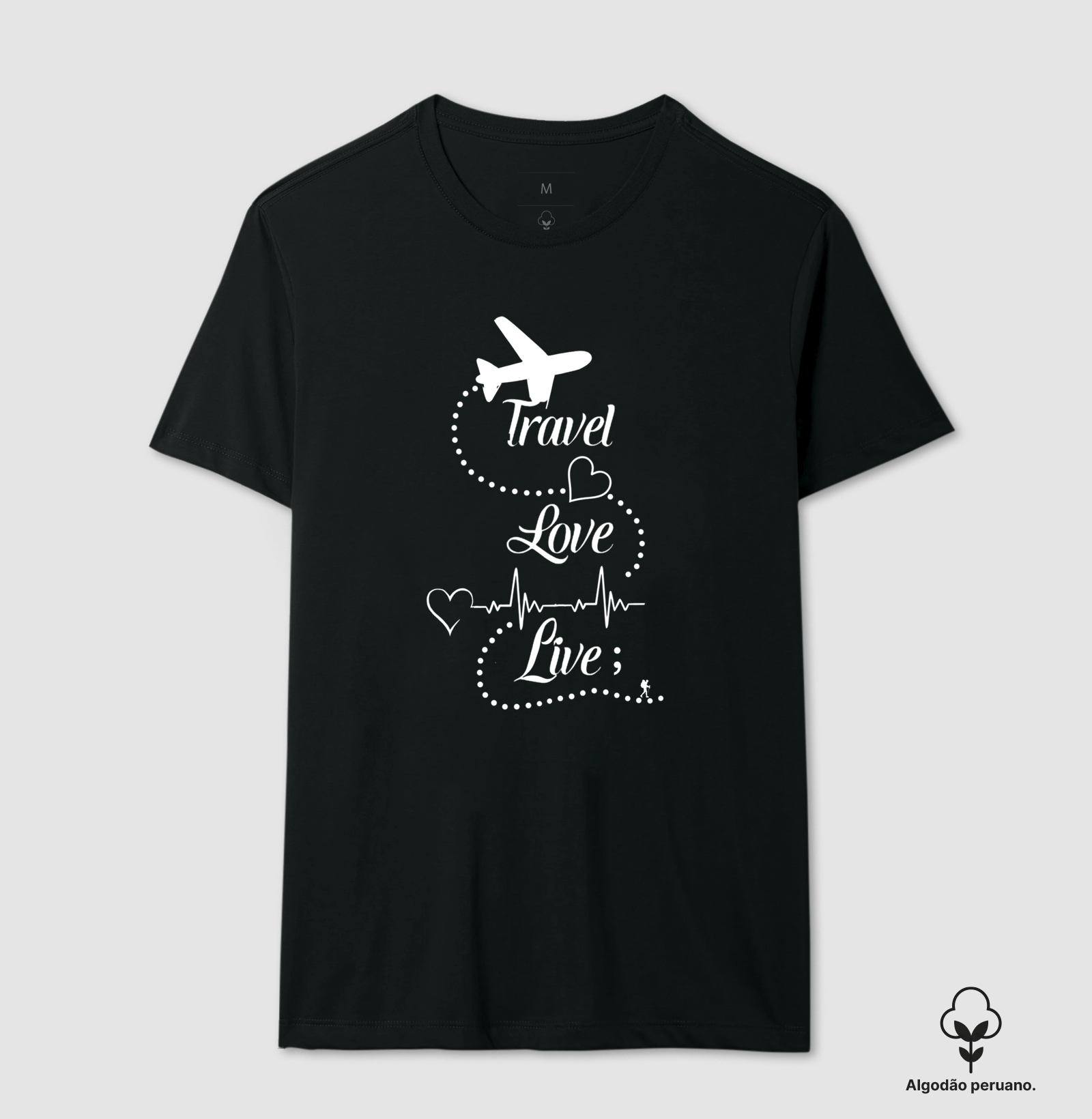 Camiseta Travel Love Live – Estampa de Viagem | Excursionista - Imagem 2