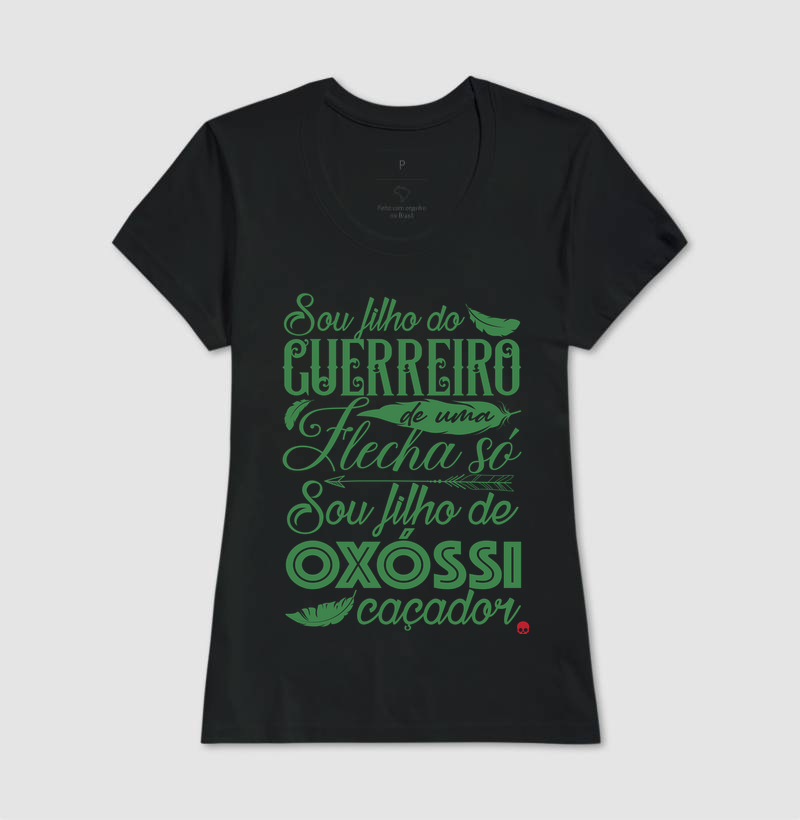 Camiseta Umbanda Orixá Oxóssi - Sou filho de um Guerreiro de uma flecha só - Imagem 3