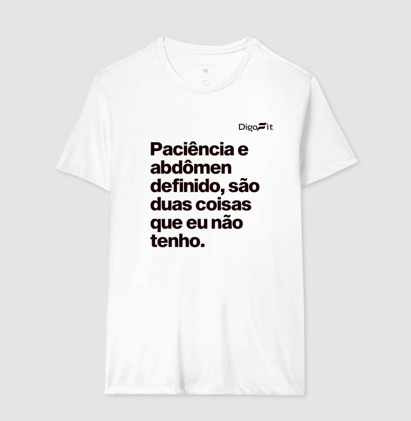 CAMISETA ACADEMIA PACIÊNCIA E ABDÔMEN DEFINIDO - Imagem 4
