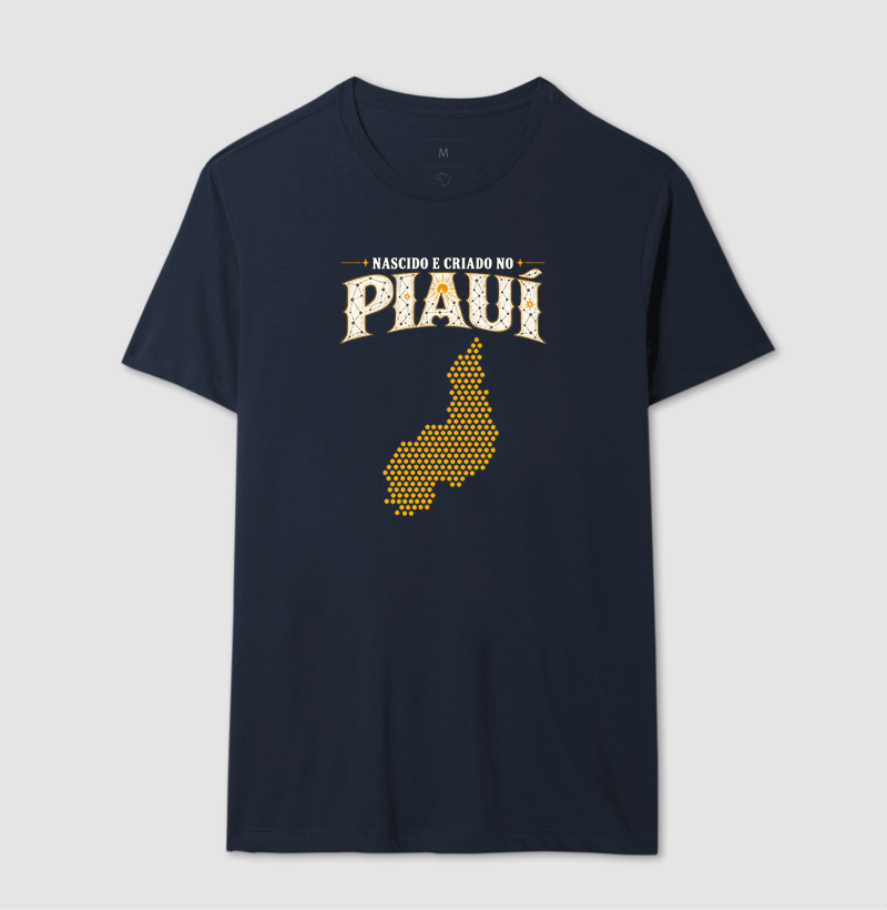 Camiseta Nascido e Criado no Piauí | OxenteWear - Imagem 4