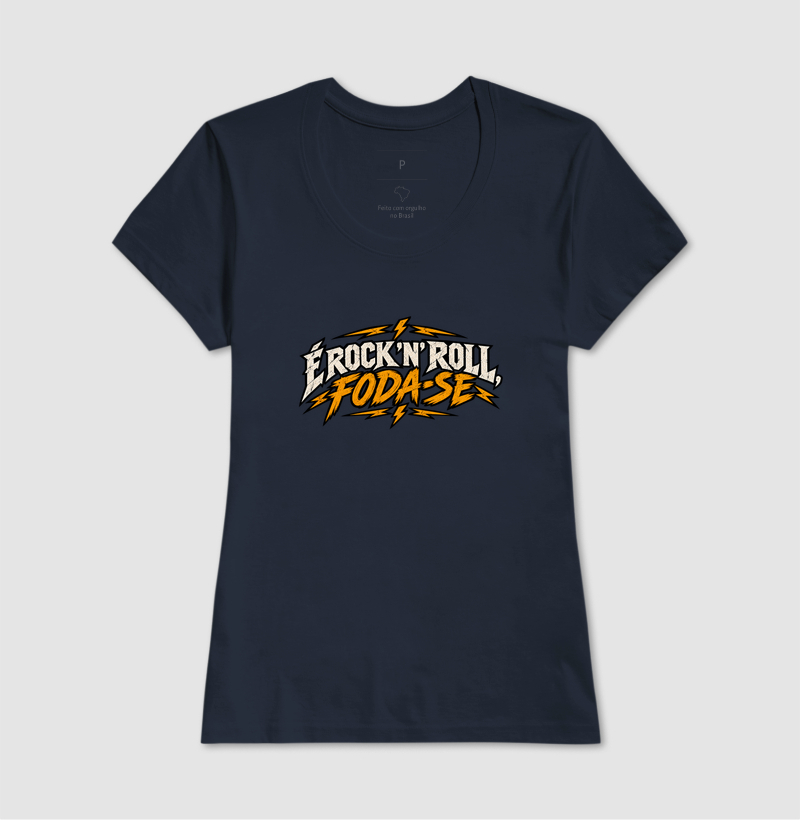 Camiseta É Rock’n’Roll Foda-se - Imagem 5