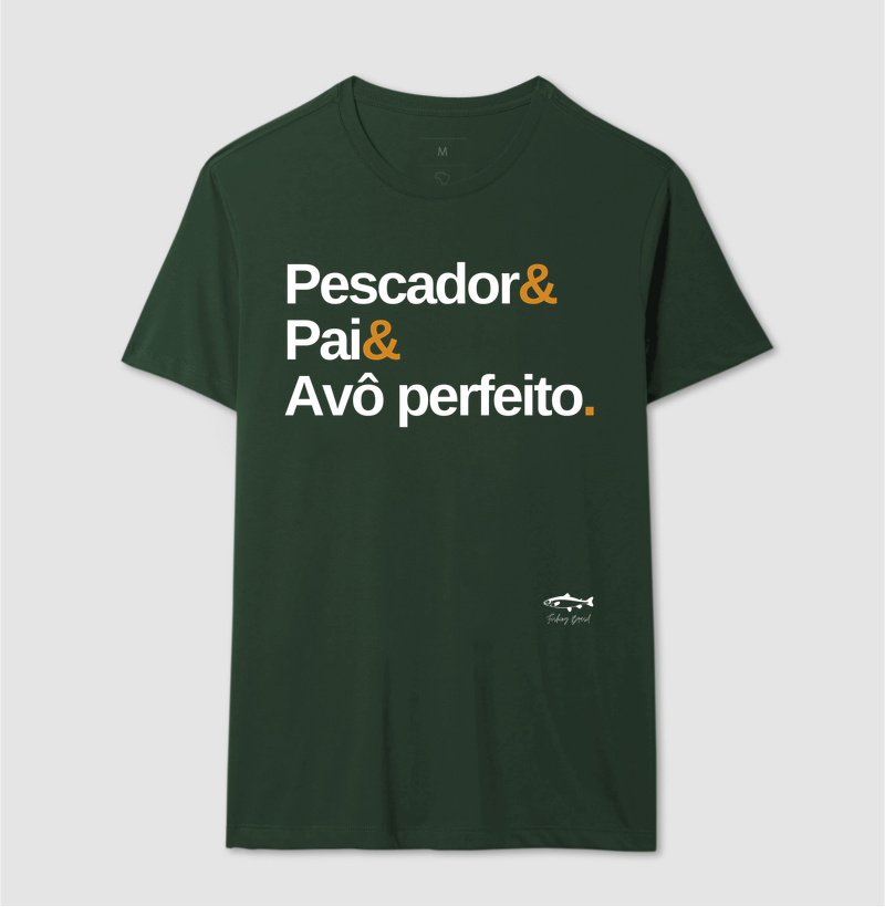 PESCADOR E PAI E AVÔ PERFEITO ( Algodão peruano) - Imagem 10