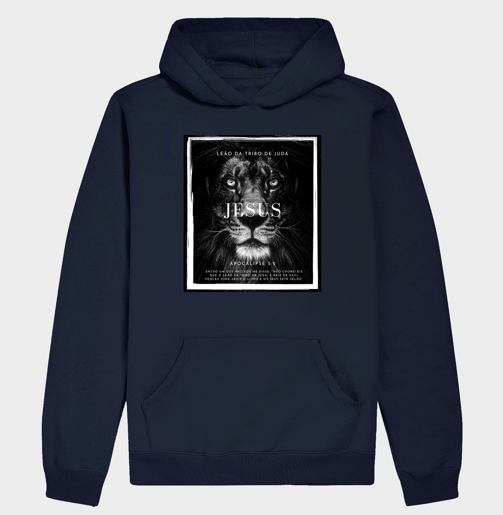 Hoodie Moletom Cristão Leão da Tribo de Judá - Imagem 4