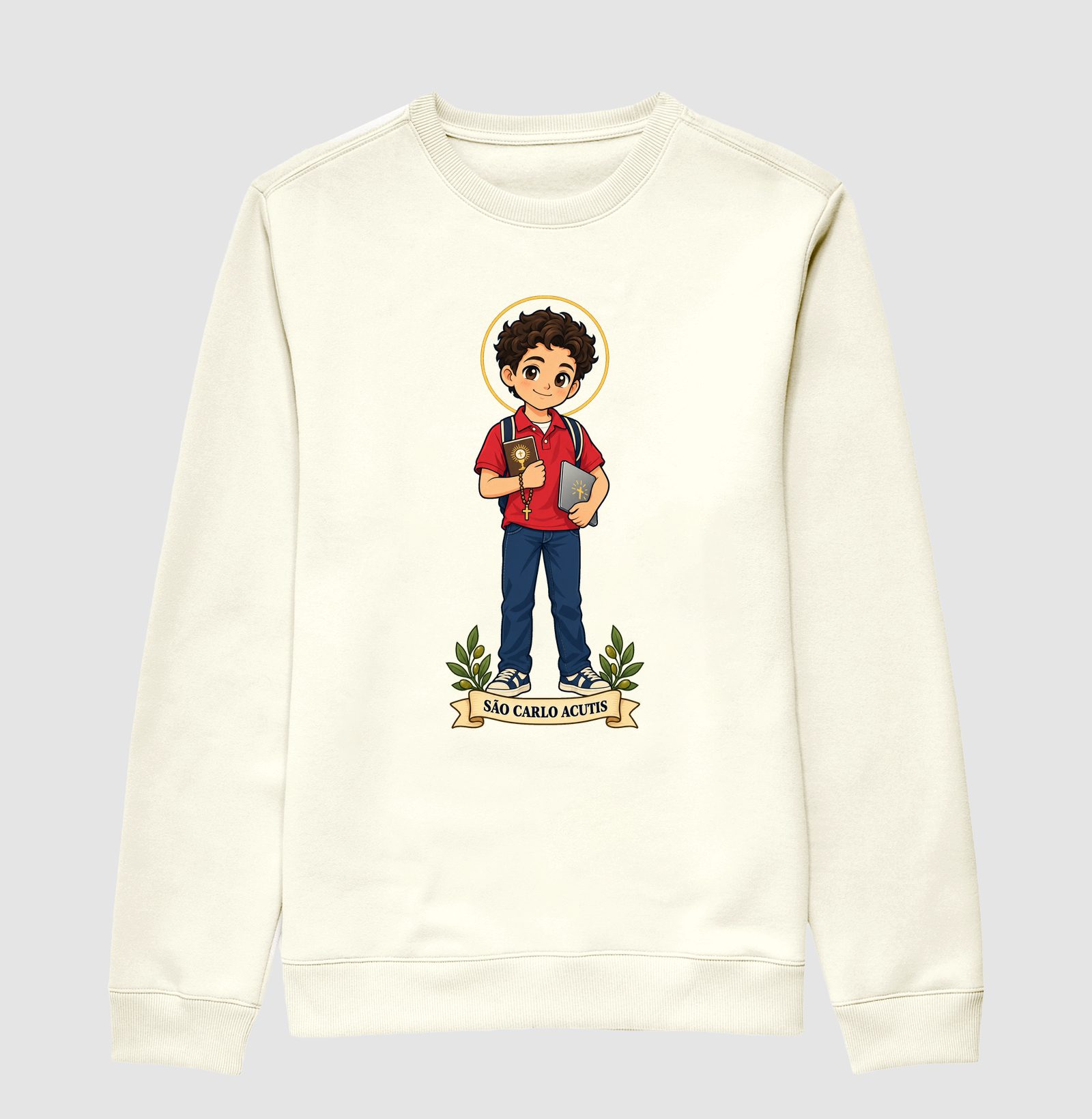 São Carlo Acutis - estilo chibi - Imagem 2