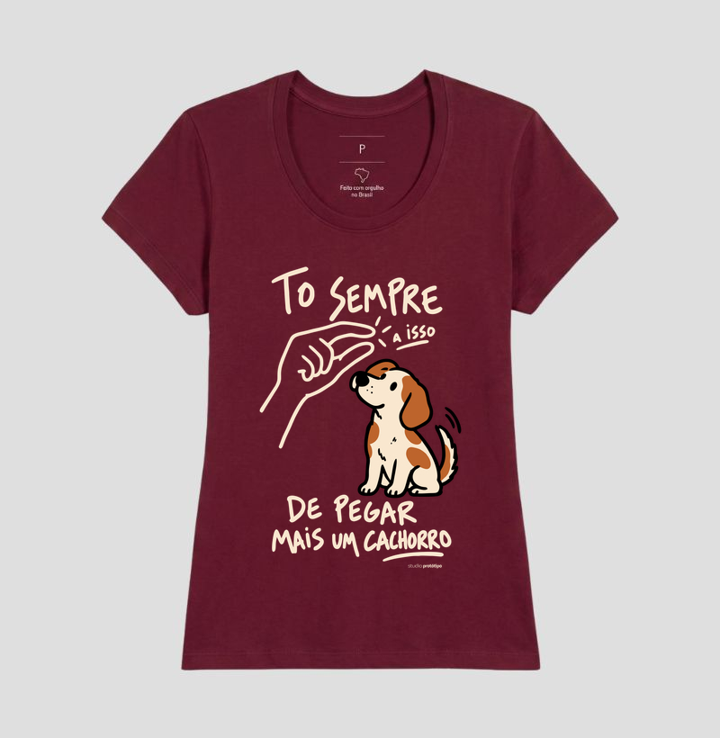 Camiseta Tô Sempre a Isso de Pegar Mais um Cachorro - Imagem 19