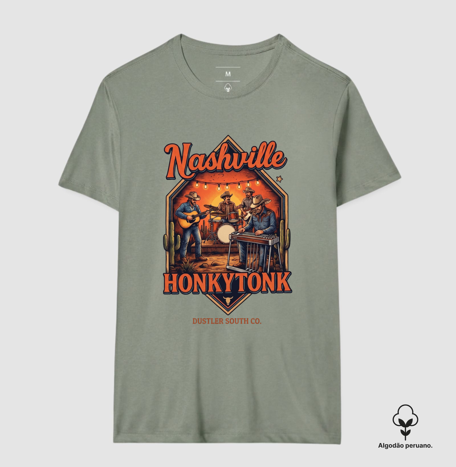 Camiseta Country Masculina Nashville Honky Tonk – Dustler South Co. - Imagem 3