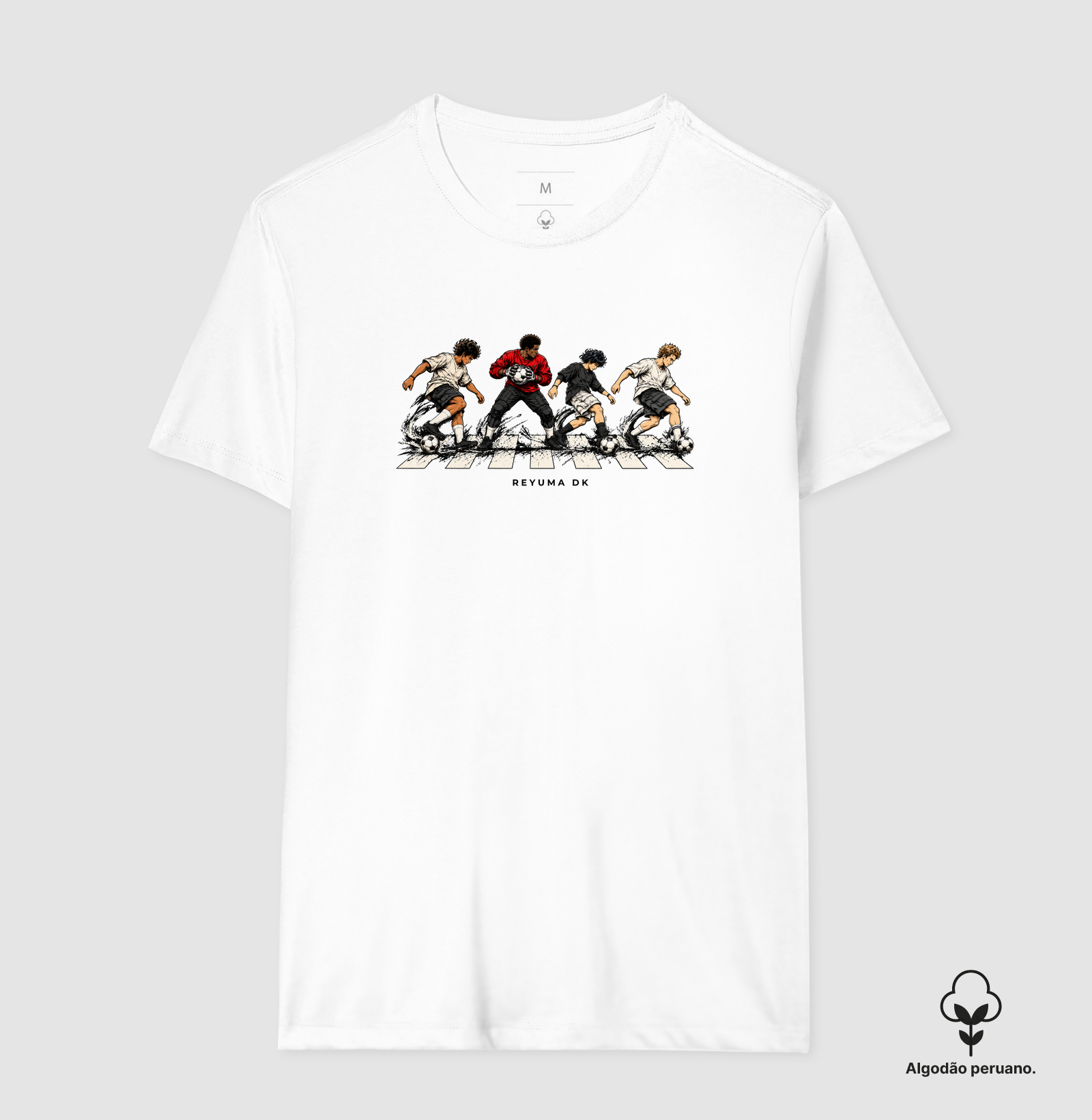 "Futebol Sem Fronteiras" - Futebol - Camiseta Algodão Peruano Masculina, Feminina e Babylook - Imagem 12