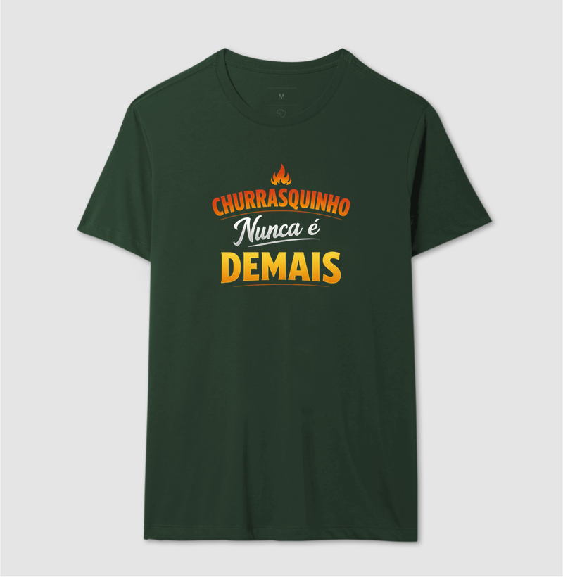 camiseta churrasquinho nunca é demais - Imagem 6
