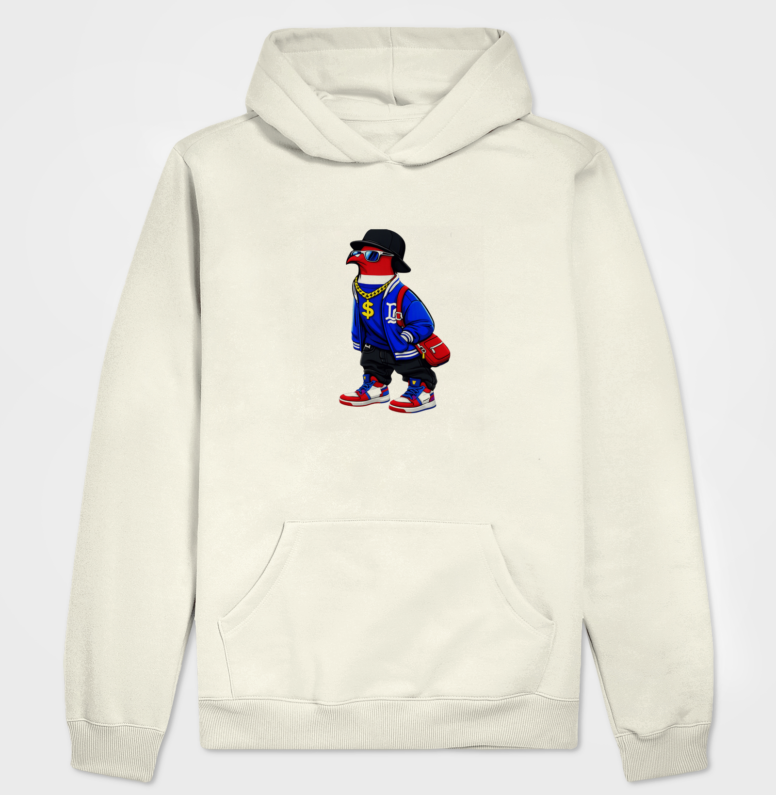 Essa arte vibrante e cheia de atitude traz um estilo com visual de rua, combinando moda hip-hop, cores marcantes e confiança total. - Imagem 3