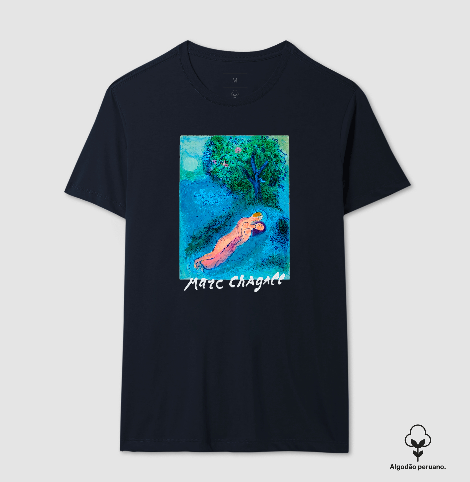 Camiseta Marc Chagall Dáfnis E Cloé Algodão Peruano  - Imagem 2