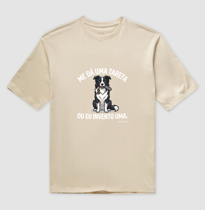 CAMISETA OVERSIZED BORDER COLLIE TAREFA - Imagem 3