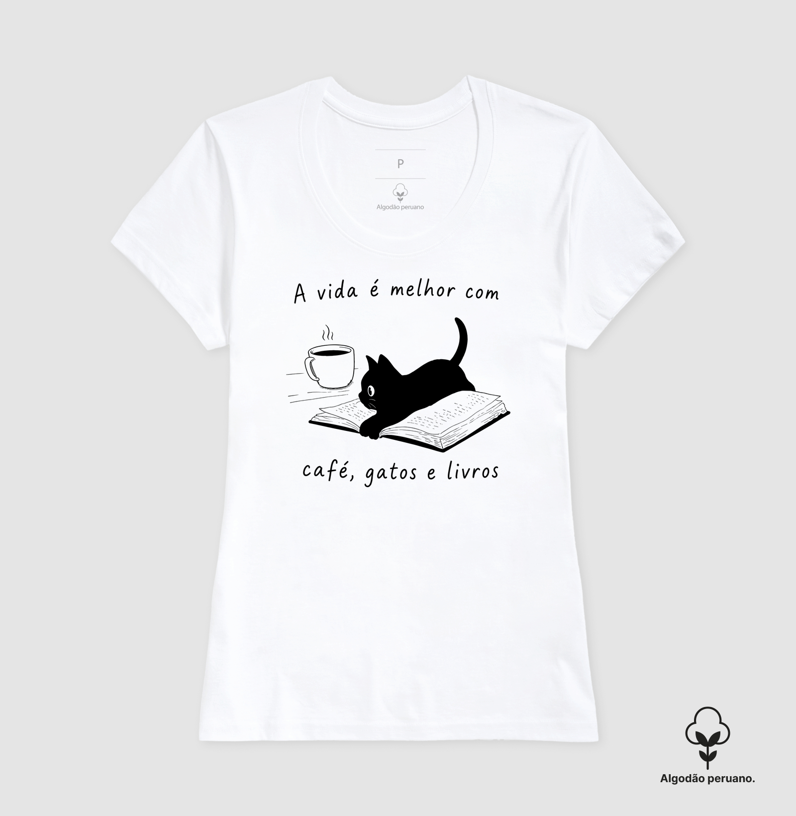 A Vida é Melhor com Café, Gatos e Livros - Imagem 3